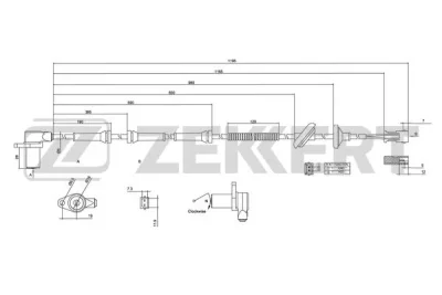Датчик, частота вращения колеса ZEKKERT SE-6032