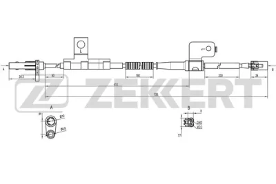 Датчик, частота вращения колеса ZEKKERT SE-6098