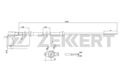 SE-6138 ZEKKERT Датчик, частота вращения колеса