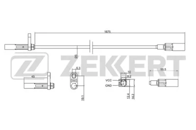 SE-6143 ZEKKERT Датчик, частота вращения колеса