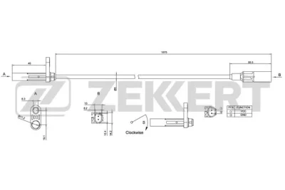 Датчик, частота вращения колеса ZEKKERT SE-6144