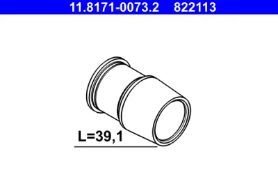 Направляющая гильза, корпус скобы тормоза ATE 11.8171-0073.2