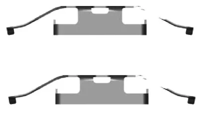 8DZ 355 201-401 BEHR/HELLA/PAGID Комплект принадлежностей, тормо