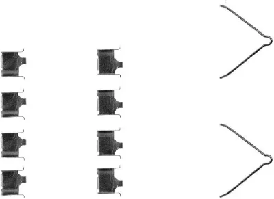 Комплектующие, колодки дискового тормоза BEHR/HELLA/PAGID 8DZ 355 202-451