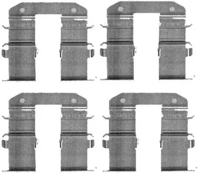 8DZ 355 203-351 BEHR/HELLA/PAGID Комплектующие, колодки дискового тормоза