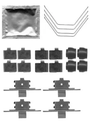 Комплектующие, колодки дискового тормоза BEHR/HELLA/PAGID 8DZ 355 204-951