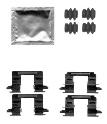 Комплектующие, колодки дискового тормоза BEHR/HELLA/PAGID 8DZ 355 205-201