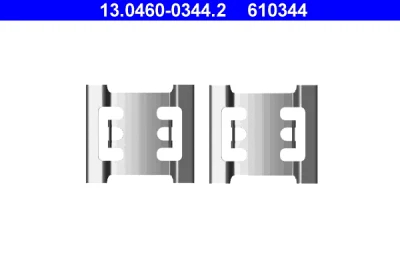13.0460-0344.2 ATE Комплектующие, колодки дискового тормоза
