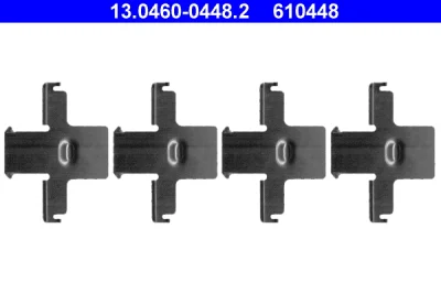 Комплектующие, колодки дискового тормоза ATE 13.0460-0448.2