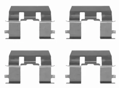 K0145 BEHR/HELLA/PAGID Комплектующие, колодки дискового тормоза