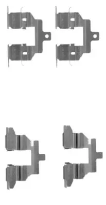 K0257 BEHR/HELLA/PAGID Комплектующие, колодки дискового тормоза