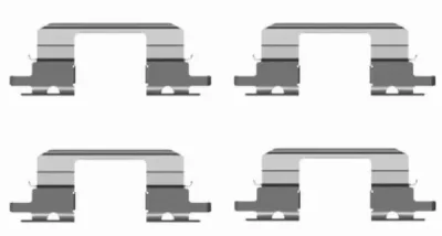 K0262 BEHR/HELLA/PAGID Комплектующие, колодки дискового тормоза