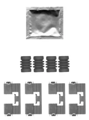 K0443 BEHR/HELLA/PAGID Комплектующие, колодки дискового тормоза