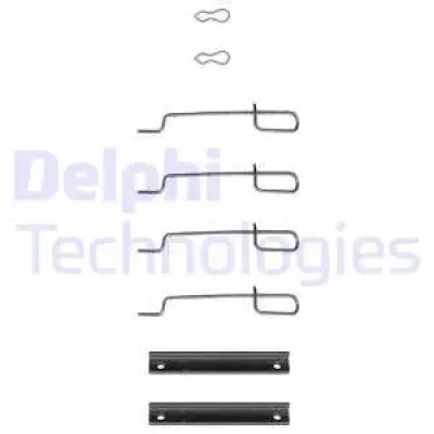 Комплектующие, колодки дискового тормоза DELPHI LX0044
