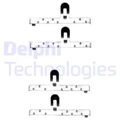 LX0071 DELPHI Комплектующие, колодки дискового тормоза