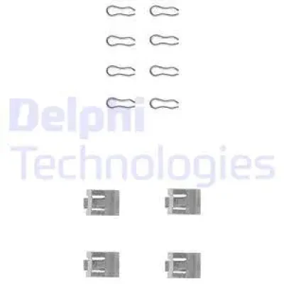 LX0075 DELPHI Комплектующие, колодки дискового тормоза
