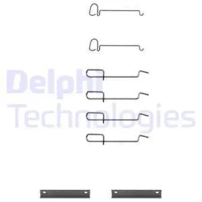 Комплектующие, колодки дискового тормоза DELPHI LX0080