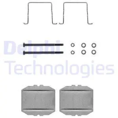 LX0122 DELPHI Комплектующие, колодки дискового тормоза