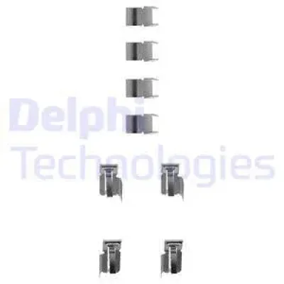 LX0183 DELPHI Комплектующие, колодки дискового тормоза