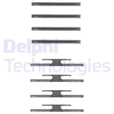 LX0184 DELPHI Комплектующие, колодки дискового тормоза