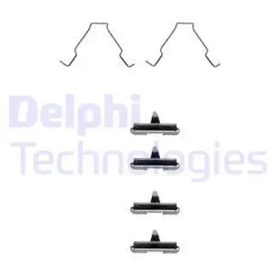 Комплектующие, колодки дискового тормоза DELPHI LX0267