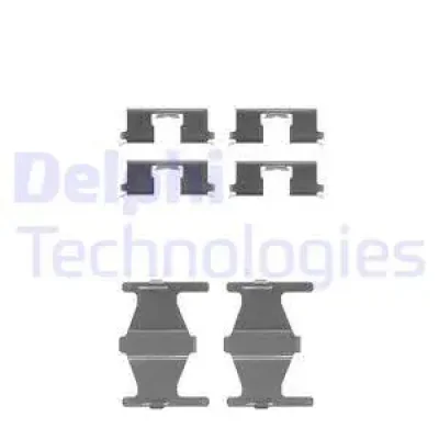 LX0302 DELPHI Комплектующие, колодки дискового тормоза