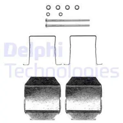 Комплектующие, колодки дискового тормоза DELPHI LX0338