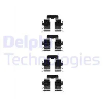 LX0345 DELPHI Комплектующие, колодки дискового тормоза