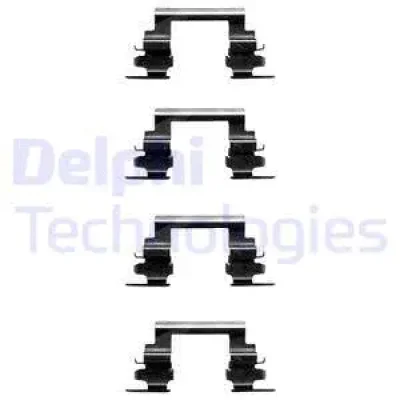 Комплектующие, колодки дискового тормоза DELPHI LX0364