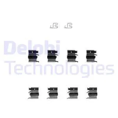 LX0366 DELPHI Комплектующие, колодки дискового тормоза