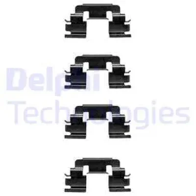 LX0381 DELPHI Комплектующие, колодки дискового тормоза