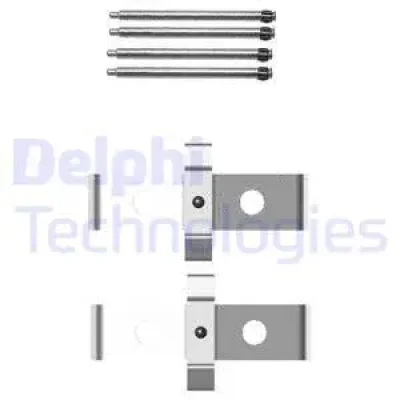 Комплектующие, колодки дискового тормоза DELPHI LX0408