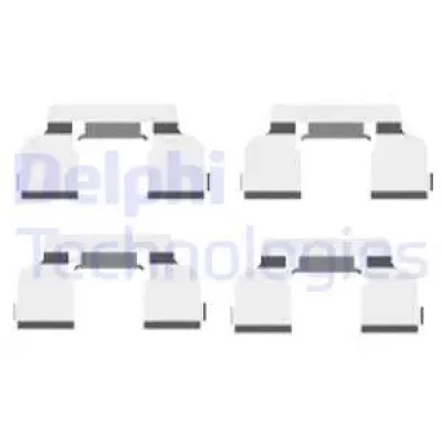 Комплектующие, колодки дискового тормоза DELPHI LX0410