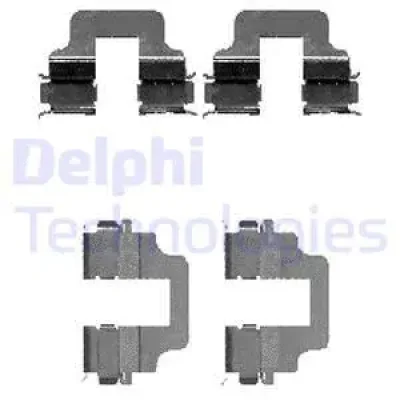Комплектующие, колодки дискового тормоза DELPHI LX0473