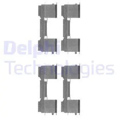 LX0478 DELPHI Комплектующие, колодки дискового тормоза