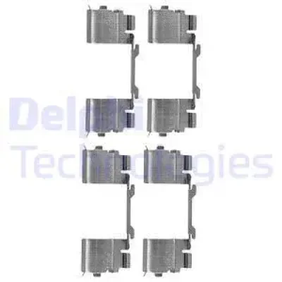 LX0479 DELPHI Комплектующие, колодки дискового тормоза