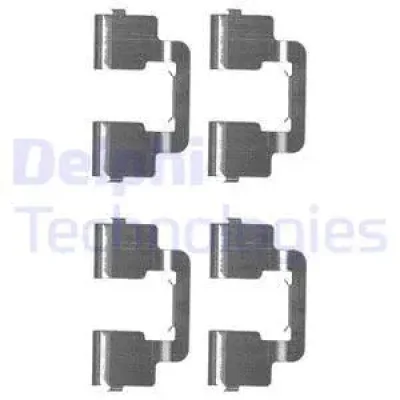 LX0506 DELPHI Комплектующие, колодки дискового тормоза