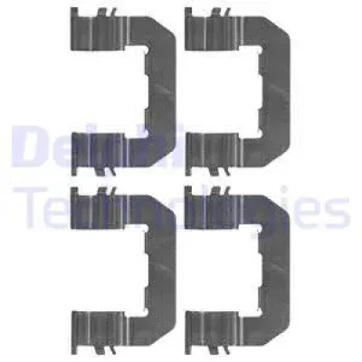 LX0514 DELPHI Комплектующие, колодки дискового тормоза