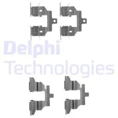 LX0531 DELPHI Комплектующие, колодки дискового тормоза