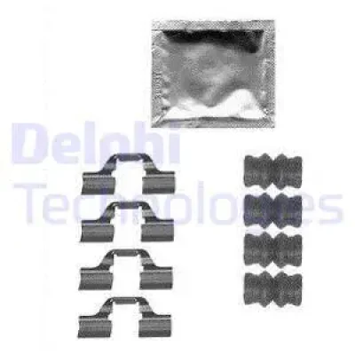 LX0567 DELPHI Комплектующие, колодки дискового тормоза