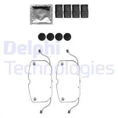 LX0574 DELPHI Комплектующие, колодки дискового тормоза