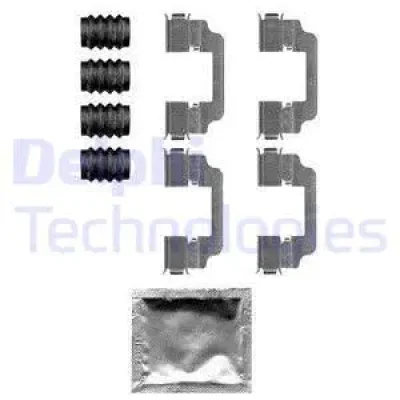 Комплектующие, колодки дискового тормоза DELPHI LX0584