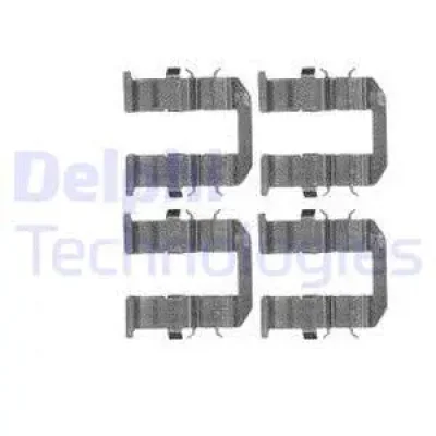 LX0602 DELPHI Комплектующие, колодки дискового тормоза