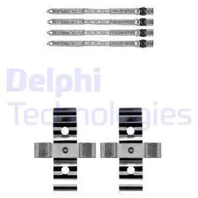LX0604 DELPHI Комплектующие, колодки дискового тормоза