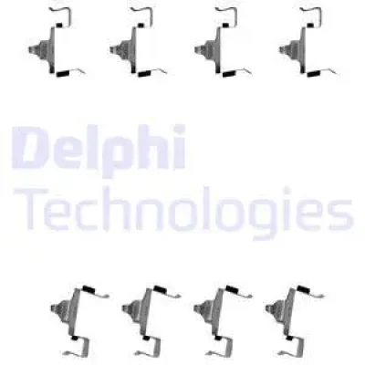 LX0615 DELPHI Комплектующие, колодки дискового тормоза