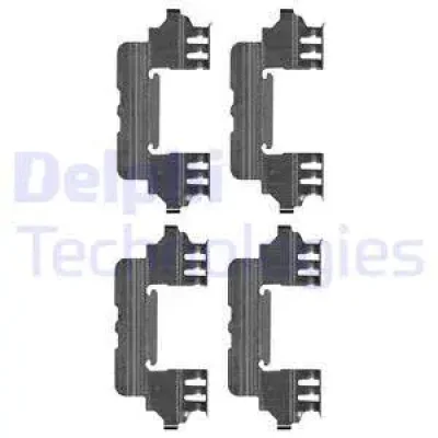 LX0629 DELPHI Комплектующие, колодки дискового тормоза