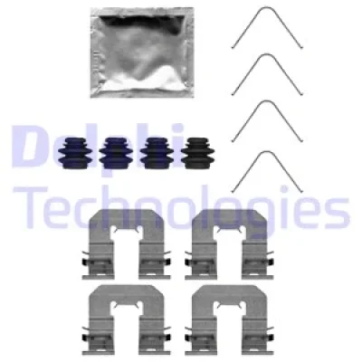 LX0716 DELPHI Комплектующие, колодки дискового тормоза