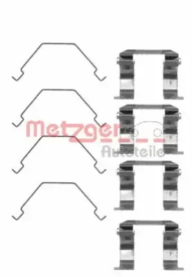 Комплектующие, колодки дискового тормоза METZGER 109-1158