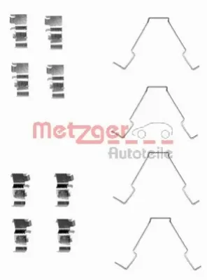 109-1652 METZGER Комплектующие, колодки дискового тормоза