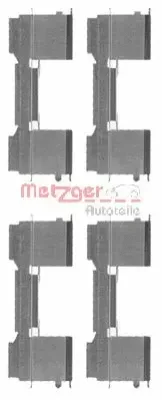 109-1729 METZGER Комплектующие, колодки дискового тормоза